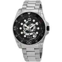 Gucci YA136218 Zwarte Slangenwijzerplaat Herenhorloge