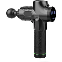 INF Massagepistool met 6 verwisselbare massagekoppen Zwart