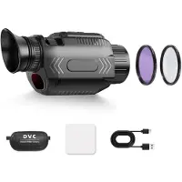 Zandona 4K Nachtzichtmonoculair, Digitale WiFi-Infraroodtelescoop, 68MP 28x Zoommonoculair met Macrolens + Polarisatiefilter
