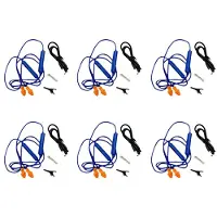 Semoic 6X Oordopjes -Oortelefoon voor Werk, Geluidsonderdrukking, Gehoorbescherming, Bouwplaatsen, Lawaaierige Plaatsen Blauw