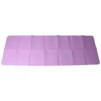 Semoic Opvouwbare Yogamat Opvouwbare Reisfitnessmat Dubbelzijdig Antislip voor Yoga, Pilates en Vloertrainingen Paars