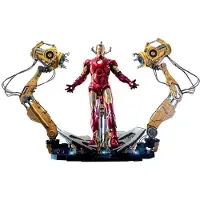 Hot toys Figuur QS021 - Marvel Comics - Iron Man 2 - Iron Man Mark IV With Suit Up Gantry Version
