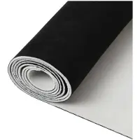 INF Suède Hemelbekleding Stof voor Auto Interieur Reparatie Black