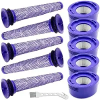 INF Vervangende filteronderdelen voor Dyson V7 V8 stofzuiger, set van 11 stuks