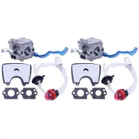 Semoic 2X Carburetor with Air Fuel Filter Tune for 125B 125BX 125BVX Leaf Blower for Zama C1Q-W37 581798001