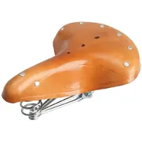 Semoic Zacht retro fietszadel gemaakt van rundleer.
