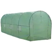 MonsterShop Polytunnel Inloop Gegalvaniseerde Kweektent 25mm 6 x 3m Buiten