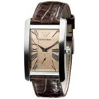Giorgio Armani Emporio AR0154 Klassiek Bruin Herenhorloge