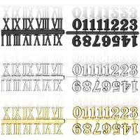 INF DIY klokkenset met nummerplaten - goud, zilver, zwart