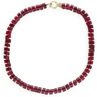 BONNIE STUDIOS Dames Sieraden Phil Necklace - Bordeaux - Maat ONESIZE
