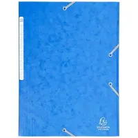 Exacompta 3-flap mappen 17105H Blauw Manilla 24 x 32 cm 25 Stuks