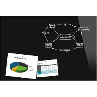 Sigel glasmagneetbord - Be!Board - 90x60cm - zwart - SI-B1301