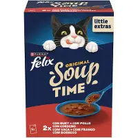 Purina Felix Beef Soup Natvoer Voor Katten 6x48g