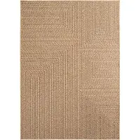 Muratap Timber style buitenkleed – indoor & outdoor, jute-look vloerkleed,