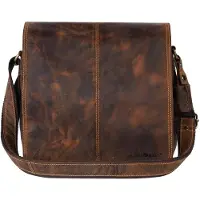 Green Burry GREENBURRY schoudertas Vintage Crossbody Bag Brown bruine