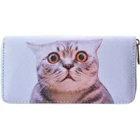 Juleeze Portemonnee 19x10 cm Wit Kunststof Kat
