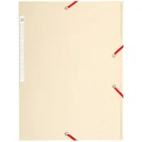 Exacompta 3-flap mappen 17104H Ivoor Geplastificeerd karton 24 x 32 cm 25 Stuks