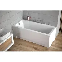 Besco MODERN ligbad 170 x 70 cm wit met acrylpaneel