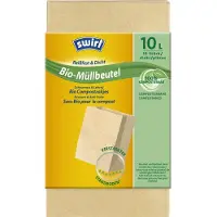 Swirl Papieren Vuilniszakken 10 Liter | 70 Zakken | 35x28 cm - Papieren Zakjes 10 Liter, Afvalzakjes Papier, Papieren Afvalzakken 10 Liter
