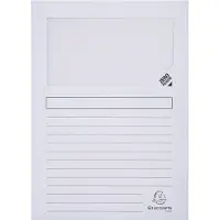 Exacompta Forever White A4 Submap - Verpakking van 100 (4 Eenheden)