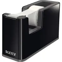 Leitz Dual Black plakbandafroller zwart 4 stuks