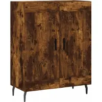 vidaXL Dressoir 69,5x34x90 cm bewerkt hout gerookt eikenkleurig