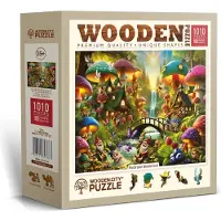 Wooden City Wooden.City houten puzzel Mushroom Wonderland 1000 stukjes fantasie.