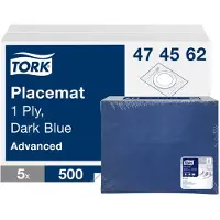 Tork 474562 papieren placemat donkerblauw advanced 42x30cm 2500st (474562)