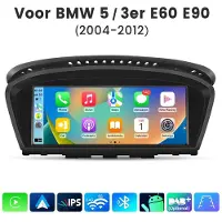 Hexinex HexinexMarket Autoradio Geschikt voor BMW E60 E61 E90 E91 CCC-Systeem - Draadloos CarPlay, Android Auto, multimediaspeler, GPS NAVI, WIFI, 32GB