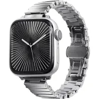 Laut Links March Apple Watch 49 / 46 / 45 Mm Bandje Zilver