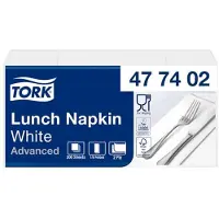 Tork - Servetten Enviroment Print 1/8 gevouwen 2-laags 200st wit 477402