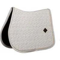 Kentucky Horsewear Horsewear - Zadeldoek velvet pied de poule printing grey/white jumping