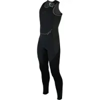 Magic Marine Heren Racing 1.5mm Flatlock Long John - Bla