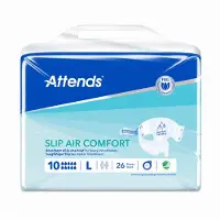 Attends Slip Air Comfort 10 Large - 3 paquets de 26 protections