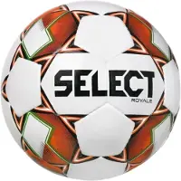 Select Royale V22 Wedstrijdbal - Wit / Oranje / Zwart | Maat: 4