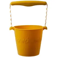 Scrunch (leker) Speelgoedemmer - Mosterd - Opvouwbaar - Recycleerbaar