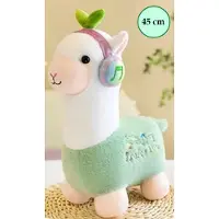 Alpaca knuffel - 45 cm - Groen - Pluche - Lama knuffel - 45cm