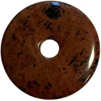 Ruben Robijn Obsidiaan mahonie donut 40 mm
