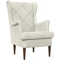 vidaXL Fauteuil Crèmekleurig Fluweel