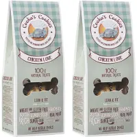 Cooka's Cookies Cooka Cookie's - 100% natuurlijke hondenkoekjes - Chicken Love - Superfoods met Kippenvlees-2-PACK- Voordeel set
