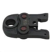 Happiq TH32 Perstang Bekken – Persbekken voor PEX, Aluminium-Kunststof en Koperen Buizen – 17 x 12,1 cm – Zwart