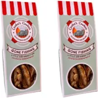 Cooka's Cookies Cooka Cookie's -100% natuurlijke Hondensnacks - Lucht gedroogde vis-2-PACK- Voordeel set