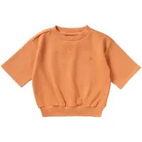 Your Wishes T-shirt oranje Meisjes Sweat Ronde hals Effen - maat 98