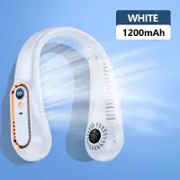 Karma Mini bladloze nekventilator, 5 standen, stille werking, USB-opladen met digitaal display, ultralange accuduur