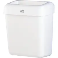 Tork System B2 226100 Afvalbak 20 l Kunststof (b x h x d) 322 x 430 x 205 mm Wit Met wandhouder 1 stuk(s)