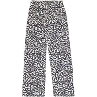Garcia Broek kobaltblauw / wit