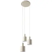 LINDBY Hanglampe , Ovelia, dimbare, Beige, Eetkamer, Metaal, Modern