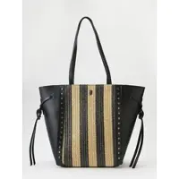 KOROSHI Shopper ecru / zwart