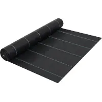 vidaXL Worteldoek 2x50 m PP zwart