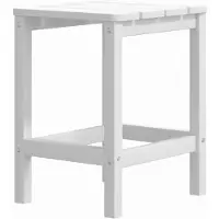 vidaXL Tuintafel Adirondack 38x38x46 cm HDPE wit